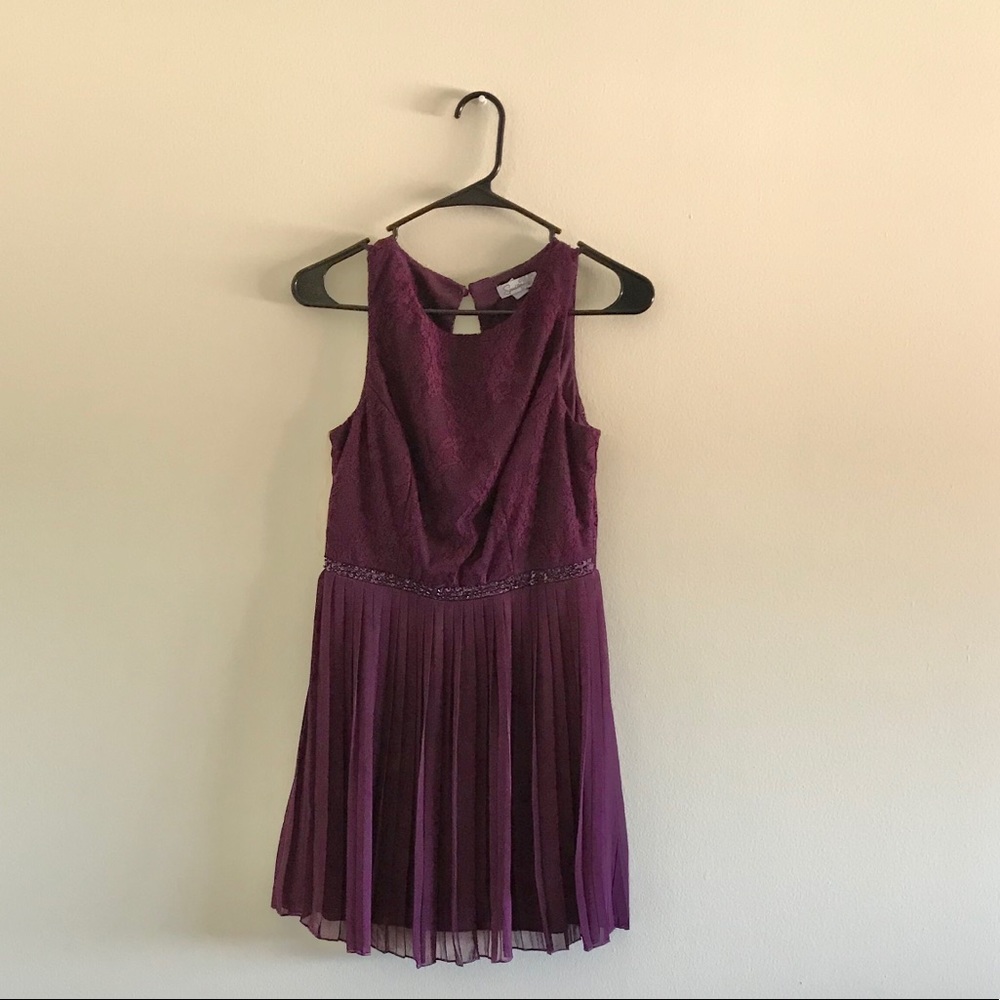 Speeckless - Purple sleeveless mini dress